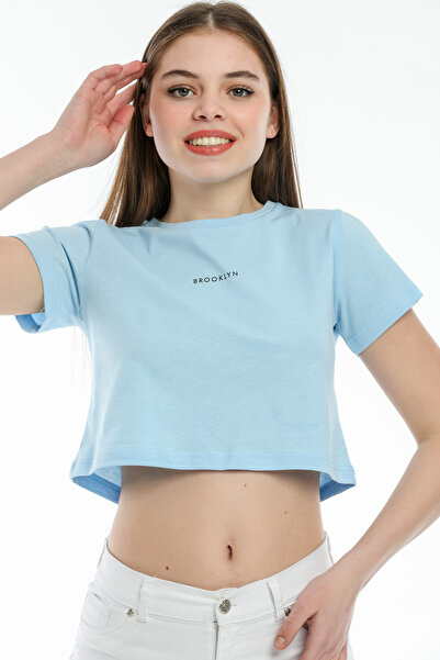 Superlife Γυναικείο μπλουζάκι με λαιμόκοψη και Brookyn Superlife