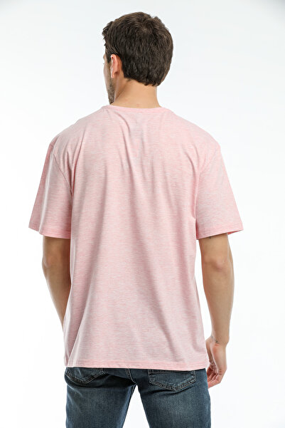 Superlife Ανδρικό μπλουζάκι με λαιμόκοψη πλήρωμα υπερμεγέθη Fit Brooklyn printed T-shirt Spr21y27