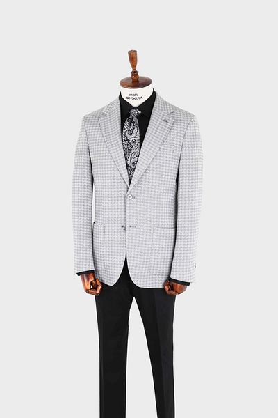 Kadir Büyükkaya Swallow Collar Men's Jacket-Kax5529S