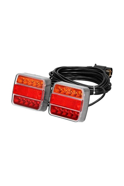 SHUIVAN Led Römork Stop Lambası 7 Pin Set Mıknatıslı 10 Metre - 12v