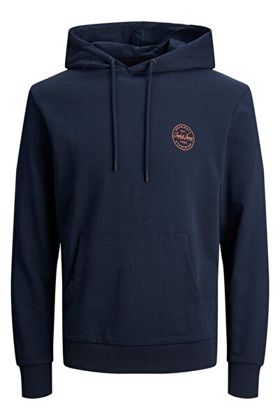Jack & Jones Jack&jones Erkek Jjeshark Sweat Hood Noos 12205081 Navy Blazer/c...