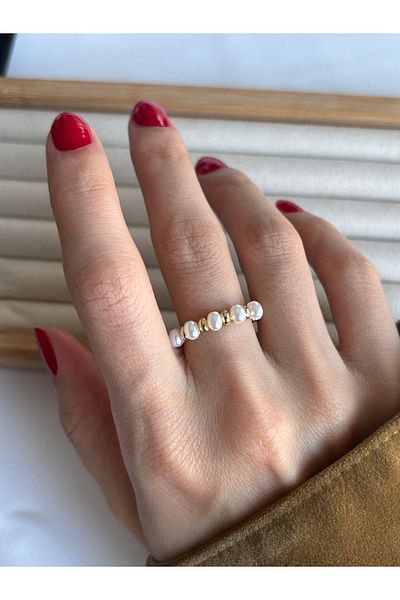 ringbox Tamtur Ring with Gold Pearls