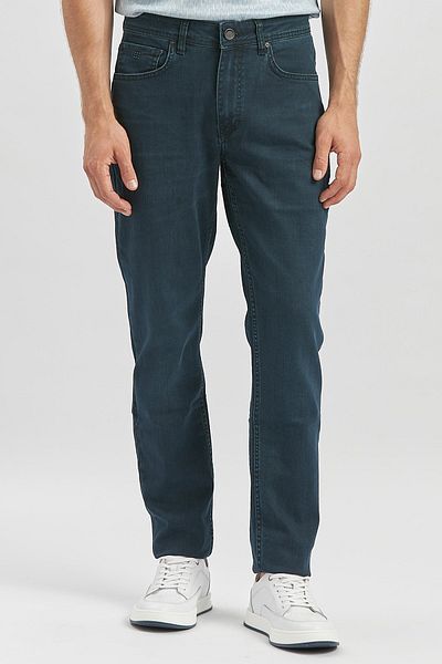 İmza Dark Green Slim Fit Denim Trousers - Casual Cord1023245151
