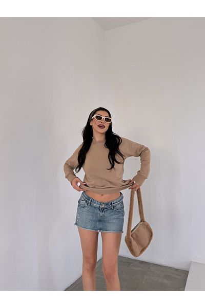 moa socks Голям суичър с кръгло деколте