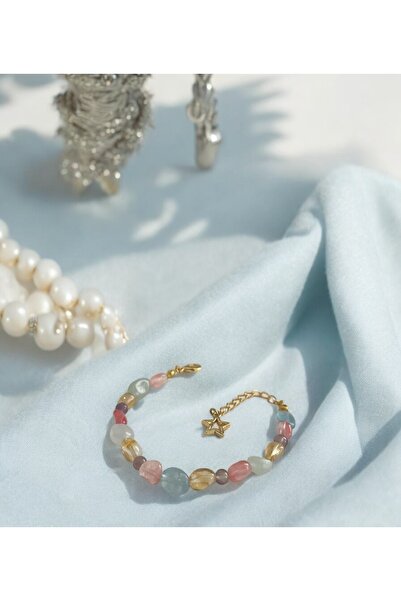 Sunshe Atelier Staria Doğaltaş Tasarım Bileklik (ÇELİK APARATLI) (AŞK-ÖZGÜVEN...