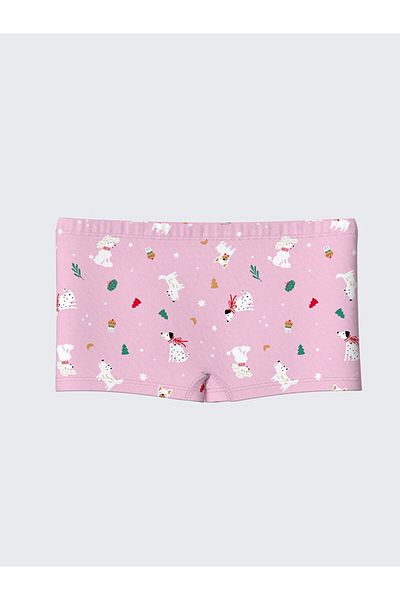 LC Waikiki Lcw Kids Pink Printed Girl Boxer 3 τεμαχίων