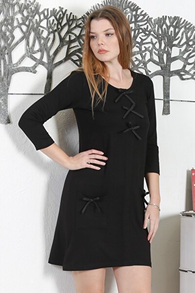 Chiccy Πλεκτό φόρεμα Iontk με λεπτομέρειες Casual Interlock