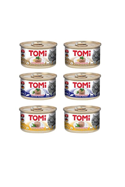 Tomi 3 Çeşit Karma Kedi Konservesi 85 Gr. X 6 Adet