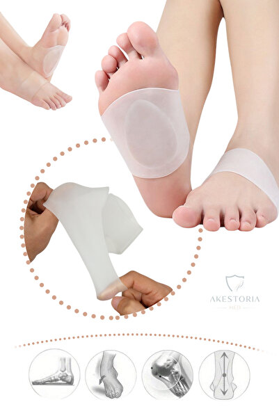 Genel Markalar Ayak Ark Çorabı Destek Silikonlu Taban Doldurucu Tabanlık 1 Çi...