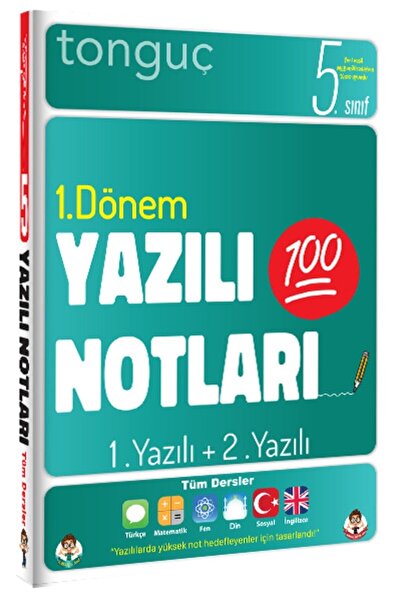 Tonguç Yayınları 5. Sınıf Yazılı Notları 1. Dönem 1 Ve 2. Yazılı Notları