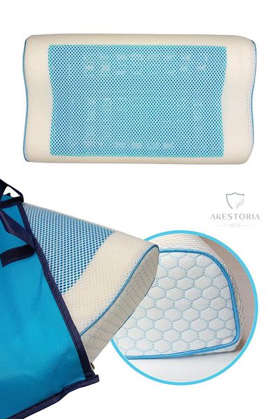 Akestoria Med 50 x 30 x 10/7 cm Μαξιλάρι Visco Gel P-005