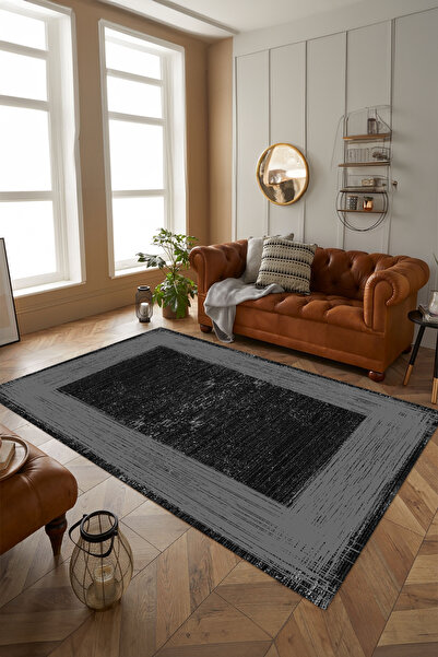 Viyana Home Dijital Kaymaz Taban Yıkanabilir Çerçeveli Jüt Model Yolluk Mutfa...