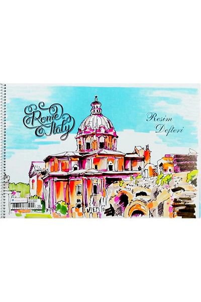 SİM (35*50cm) 15 Sheets Carton Cover Spiral Picture Notebook