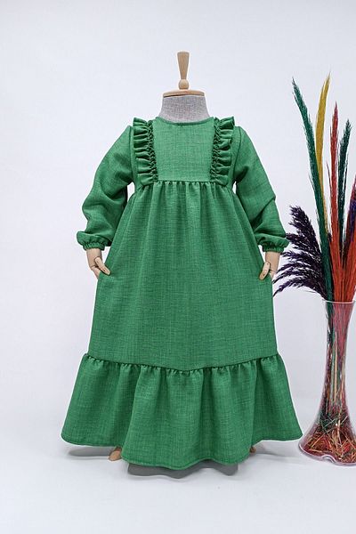 Betül Akbay Rochie Verde In - Model Autobuz, Hijab Lung, Fata