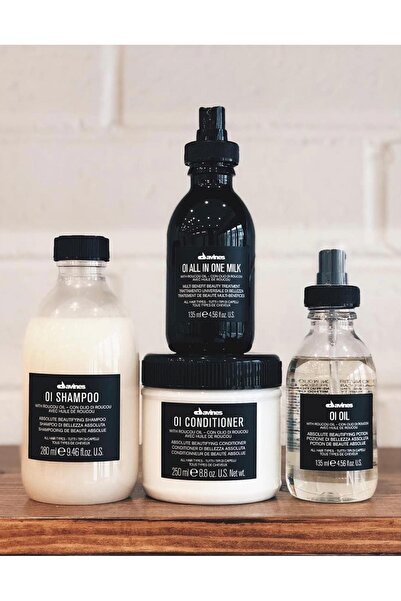 Davines Effortlessly Messy Waves Set: OI Shampoo, Conditioner, All In One Milk, Oil (800 ml) BEAUTYSECRETSQ1