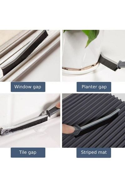 HİROS'H Set of 6 Toilet Brushes Multipurpose Fine Cleaning Brush Joint Bathroom Detail Cleaning Brush