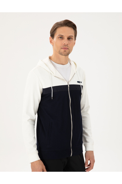 Pierre Cardin Ekru Regular Fit Örme Hırka 50292126-VR019