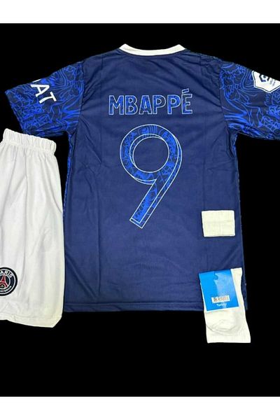 Lion Spor Paris Mbappe cu cadou pentru copii Tricou Astroturf Loc de teren Navy Mbappe TRICO PERSONALIZAT DE DRAGON 9