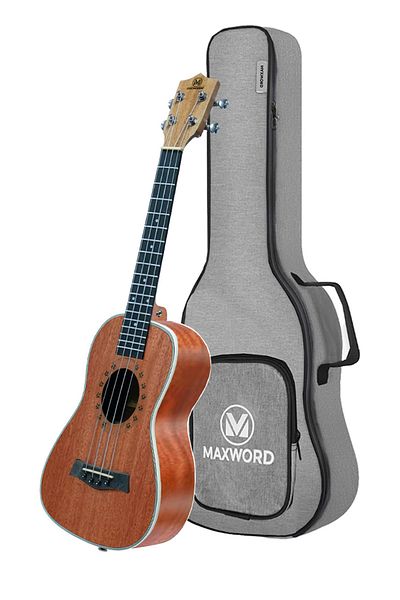 Maxword Mu-26 Pro High Quality Mahogany Tenor Ukulele Set