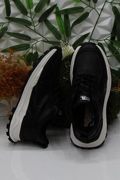 Bulldozer 250427 Черни удобни и леки мъжки обувки от мека пяна от естествена кожа