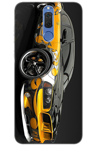 Ceppare Huawei Mate 10 Lite (RNE-L01/L21) Uyumlu Kılıf Silikon Carros Velozes...