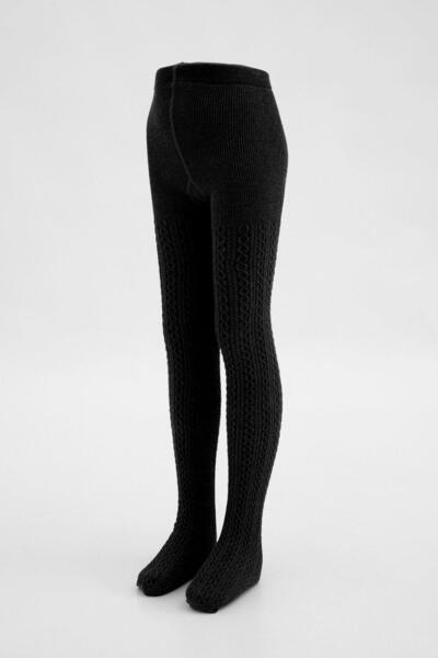 Katia&Bony Patterned Children's Pantyhose Black