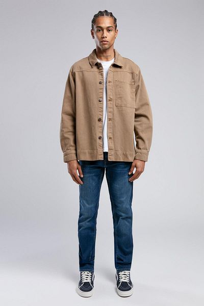 Lee Cooper Мъжко дънково яке Veron с един джоб, 100% памук, стандартна кройка - 251 LCM 231003 6103