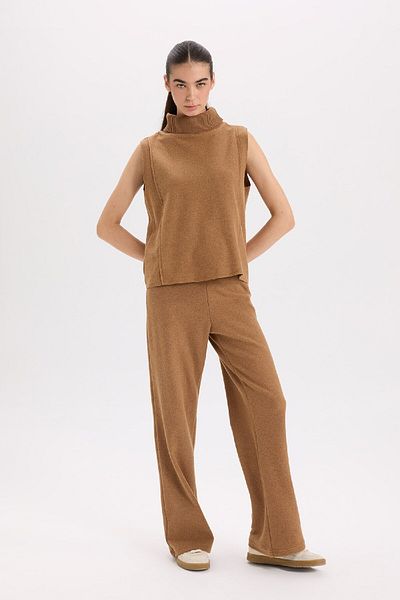 DeFacto Wide Leg and Lace Elastic Waist Pants - D9815Ax24Wn