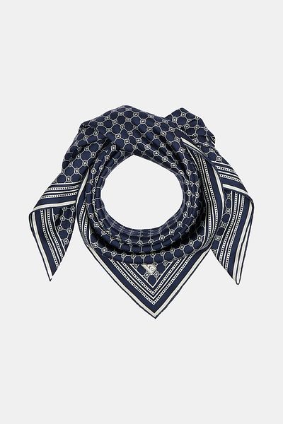 Vakko Μεταξωτό μαντήλι Twill - Special Series - Navy Blue