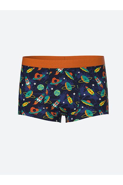 LC Waikiki LCW Kids Blue Printed Boy's Boxer Σετ 3 τεμαχίων