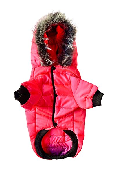 DOGİ&DOG Küçük Irk Neon Pink Anorak Puf Köpek Montu (01-10kg Arası)