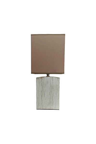 Bahar Aydınlatma White Wood - Keny Dirty Lampshade