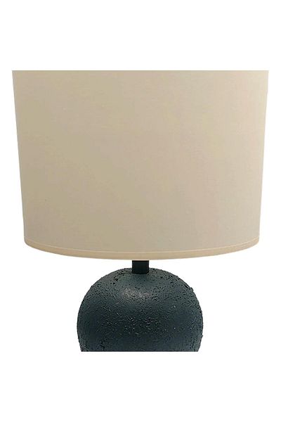 Bahar Aydınlatma Anthracite Colored Minimal Patterned Polyester Lampshade