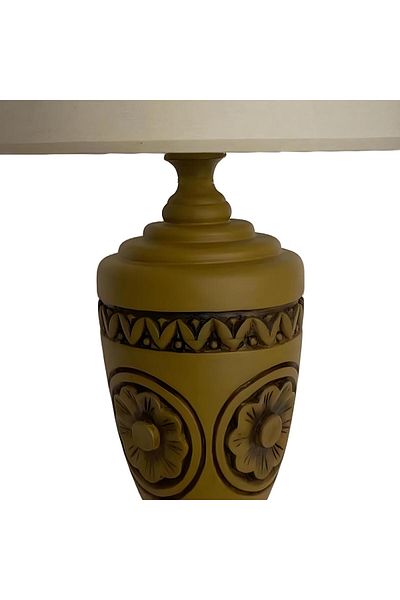Bahar Aydınlatma Dark Orange Daisy Polyester Lampshade