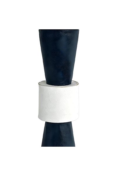 Bahar Aydınlatma Eva Navy Blue - Wooden Lampshade Detailed