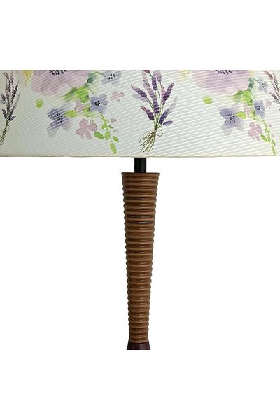 Bahar Aydınlatma Claret Red Pety Wooden Lampshade
