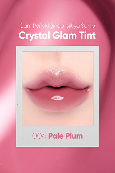 CLIO Clio Crystal Glam Tint - Adhesiveness, Non-Giving, Intense Shining (04 Pale Plum)