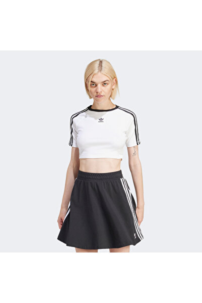 adidas Γυναικείο λευκό μπλουζάκι 3-Stripes Baby