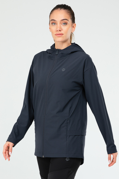 speedlife Füme Regular Fit Düz Kapüşonlu Kadın Tunik - SC1109