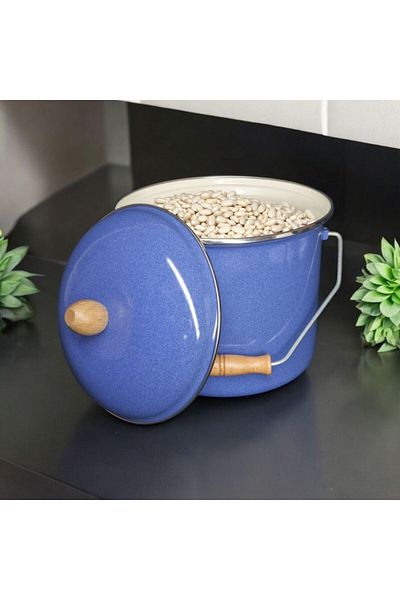 Zarif İnci Enameled Yogurt Pot Enameled Bakraç 20cm 5lt