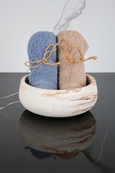 betonmall Διακοσμητικό Μπετόν - Χειροποίητο Μπολ, Βάση για Πετσέτες Organizer...