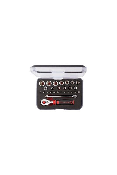 CETA FORM C00-27ph5 27 Piece 1/4" 6 Corner Socket Set (compact Ku