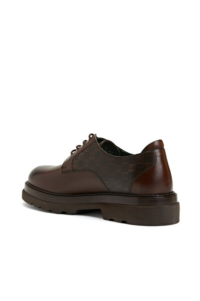George Hogg Kahverengi Baskılı Erkek Deri Ayakkabı