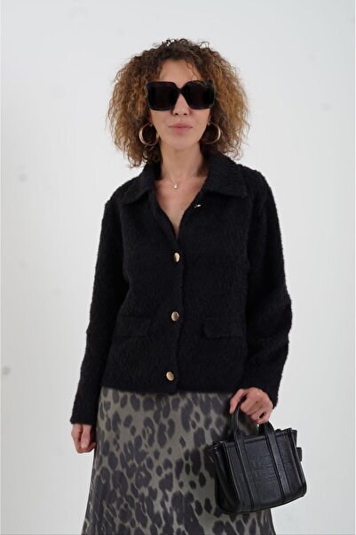 Zelish My Sister Черно премиум трикотажно яке с мотив Tona Ton