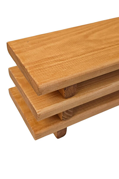 Genel Markalar Yağdanlık, Sabunluk, Sunumluk Çok Amaçlı Ahşap Mutfak Ve Banyo Organizatör Dekoratif (HAM AĞAÇ)