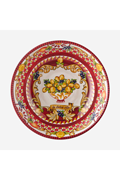 CHIARA ALESSI Capri Kırmızı Melamin Kase 20 Cm