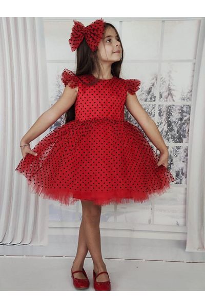 muzur kids Rochie de seară pentru fetiță din tul și căptușită / cataramă (se poate alege o mărime mai mare)