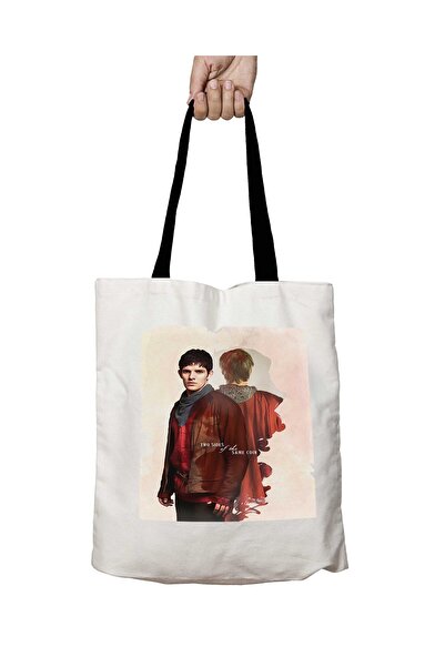 ART HEDİYE حقيبة كتف مدرسية قابلة للغسل من سلسلة Merlin بمقبض أسود