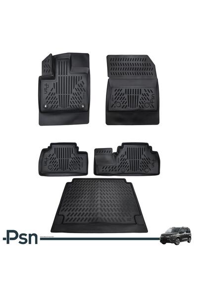 Psn Toyota Proace City (2021-..) Ile Uyumlu - Araca Özel Paspas Ve Bagaj Havuzu