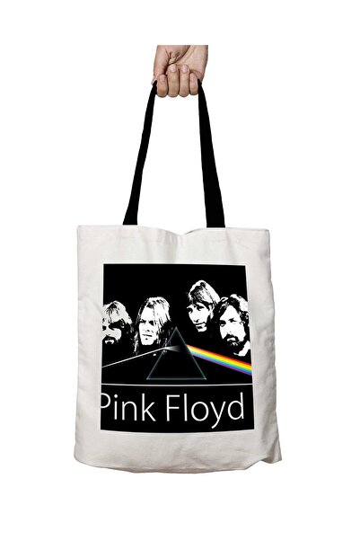 ART HEDİYE Pink Floyd Prism Washable School Shoulder Bag with Black Handles